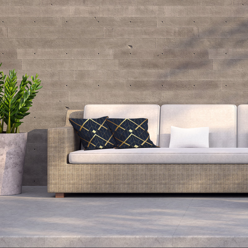 Indoor / Outdoor Geometric Square Throw Cushion, 60cm H x 60cm W