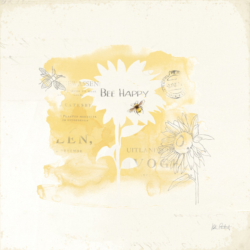 Abeille et abeille, H 12 po x l 12 po x P 1,25 po