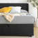 Estella Upholstered Bed Frame with Headboard, Ottoman Under-bed Storage