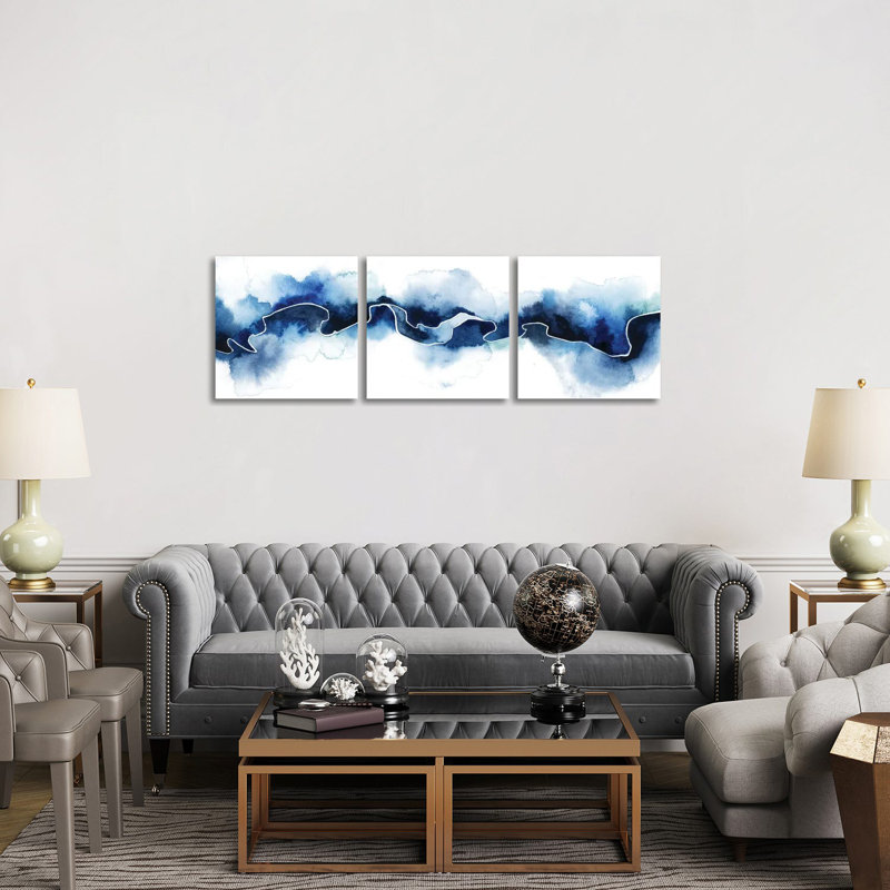 Glacial Break II - ensemble d'art mural sur toile tendue (ensemble de 3)