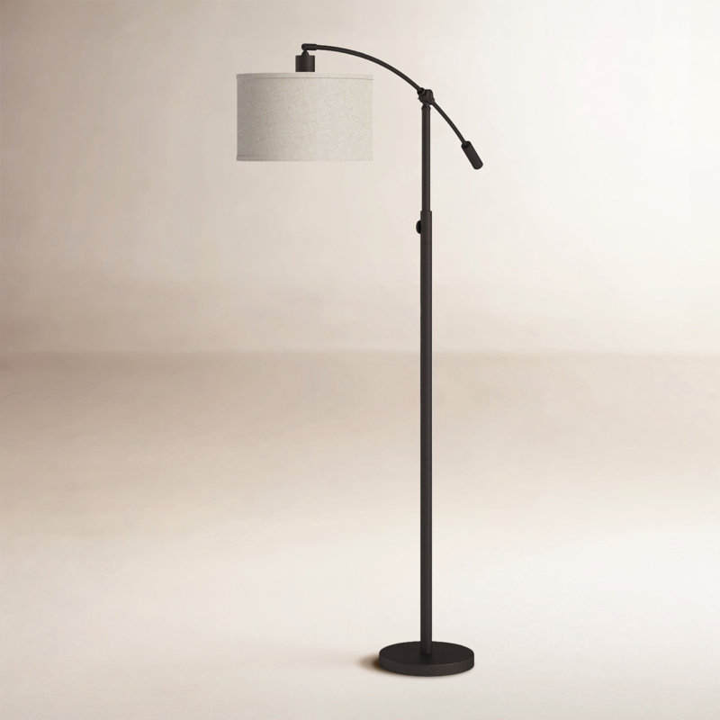 Lampe de travail / de lecture sur pied de 65 po Dehaven, Bronze huilé