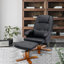 Fauteuil inclinable avec repose-pieds noir-1965344793