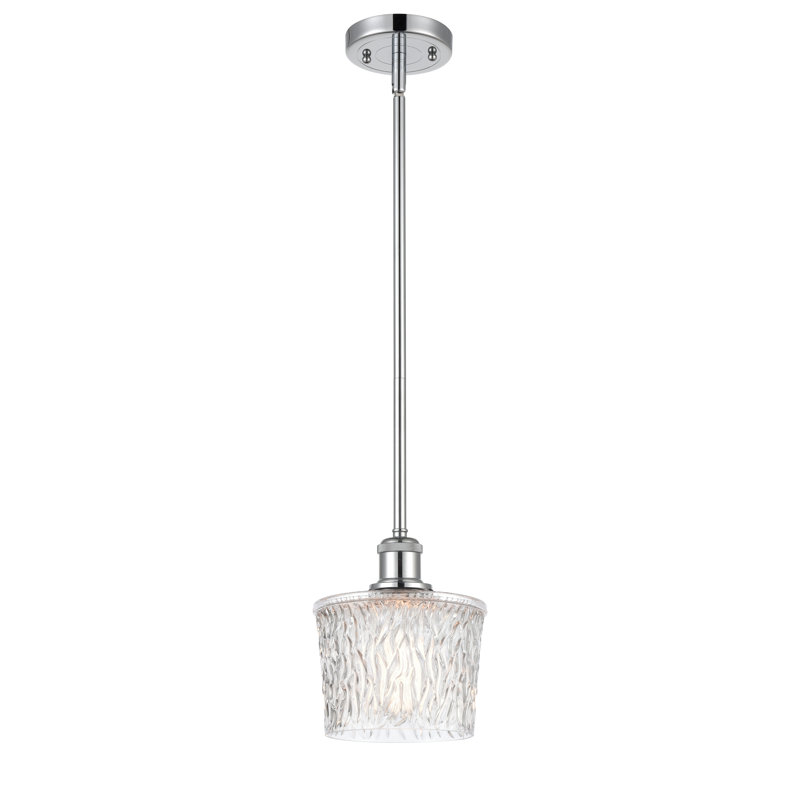 Luminaire suspendu 1 lumière Camire, Chrome poli, Ampoule DEL 6 watts Vinage, H 11,25 po