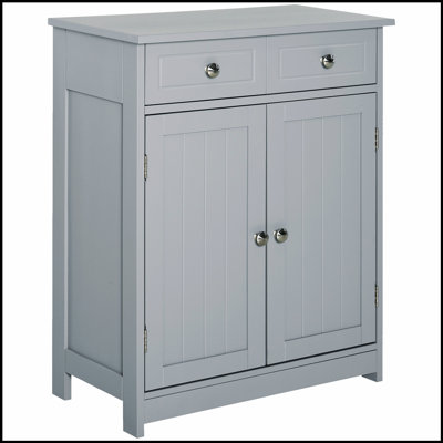 Wooden Bathroom Storage Cabinet with 2 Doors, Perfect for Organizing and Enhancing Your Bathroom Decor