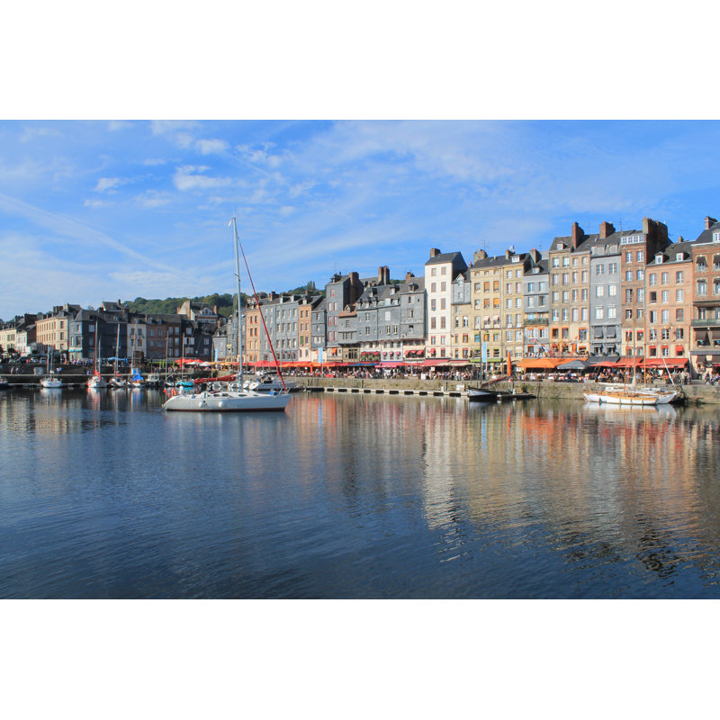 Old Honfleur Basin, France by PictureReflex - Wrapped Canvas Print, 51cm H x 76cm W