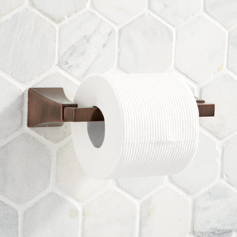 Totten Wall Mount Toilet Paper Holder, Oil Rubbed Bronze