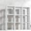 Organisateur de maison moderne en métal blanc avec 9 boîtes robustes avec rangement