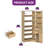  L-Shaped Corner Bookshelf With LED Lights & Drawers