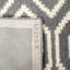 Tapis gris foncé / ivoire en laine touffeté à la main à motif géométrique Forsberg-66634579