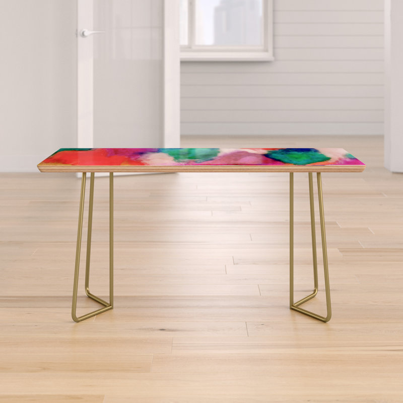Table basse Jacqueline Maldonado, Rouge / Vert