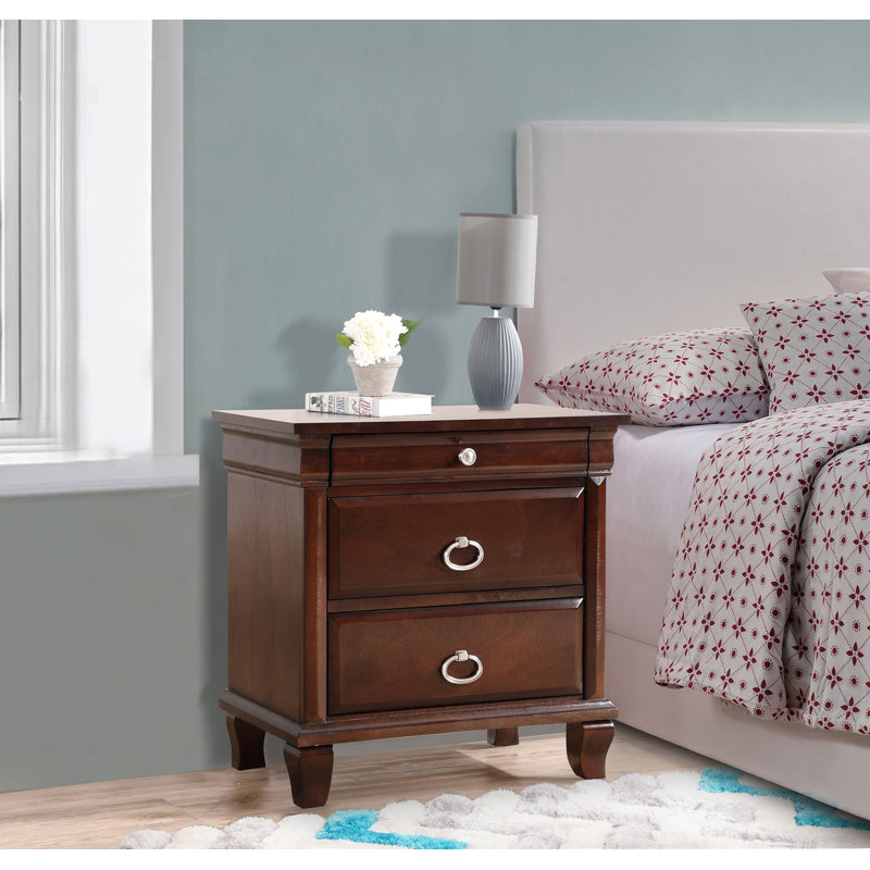 Charly 3 Drawer Nightstand