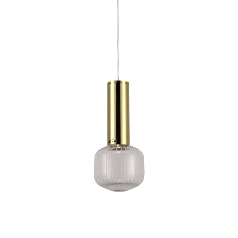 1 - Light Gold LED Single Pendant