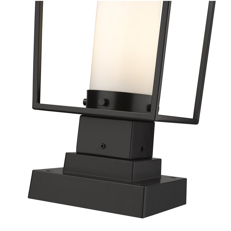Jadine Frosted Pier Mount Light, 19.75" H x 8" W x 8" D