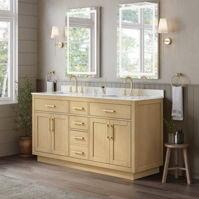 Meuble-lavabo double 66 po Beckett