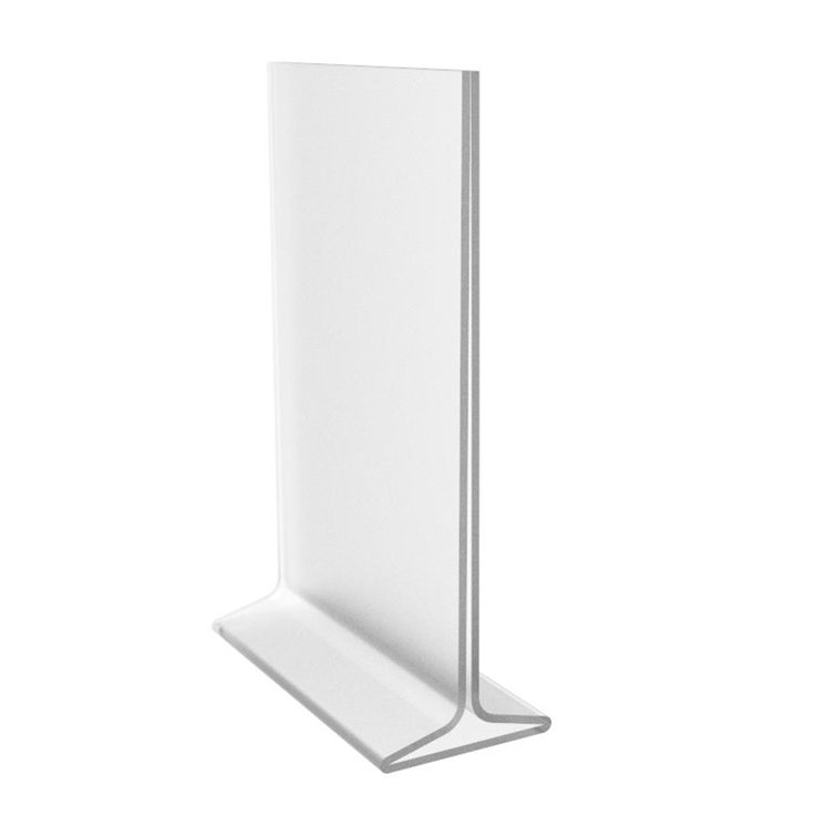 FixtureDisplays 1PK 8.5 X 11 Clear Acrylic Sign Holder For Tabletops,  Vertical Table Tent Frame Photo Sign Menu, Bottom Insert 11193-2-8.5X11  Peel Off Protective
