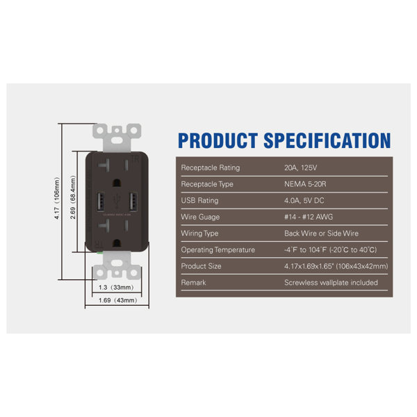 Dimensions du produit