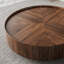 Table basse ronde en bois manufacturé noisette-1311574238