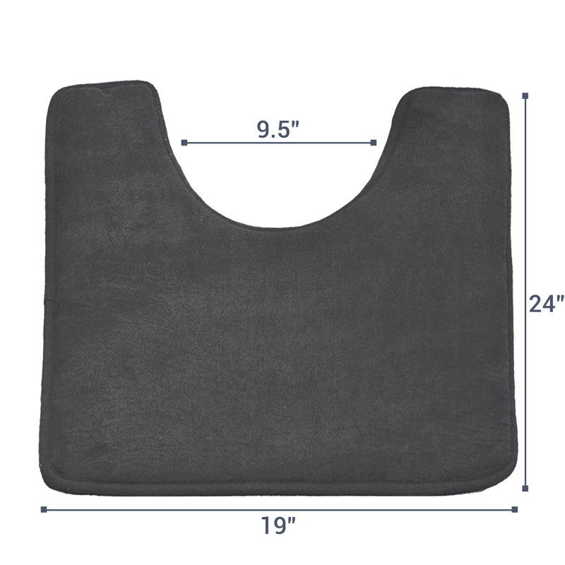 Tapis contour Ashland, Gris foncé