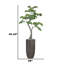 Faux bonsaï artificiel 60,25 "| Faux bonsaï artificiel dans un pot de couleur circulaire en bois