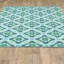 Tapis intérieur / extérieur bleu / vert Jaeden-23970739
