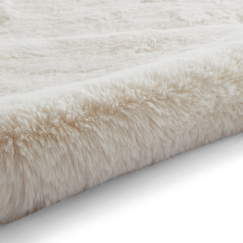 Lehi Shaggy Super Soft Sheepskin Rug - Ivory - 60X180, Novelty 60 x 90cm