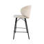 Tabouret de bar de style moderne, surface en similicuir rembourré, structure en acier-1053570083-1053570081