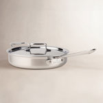 All-Clad D5 Brushed Stainless Steel Saute Pan with Lid
