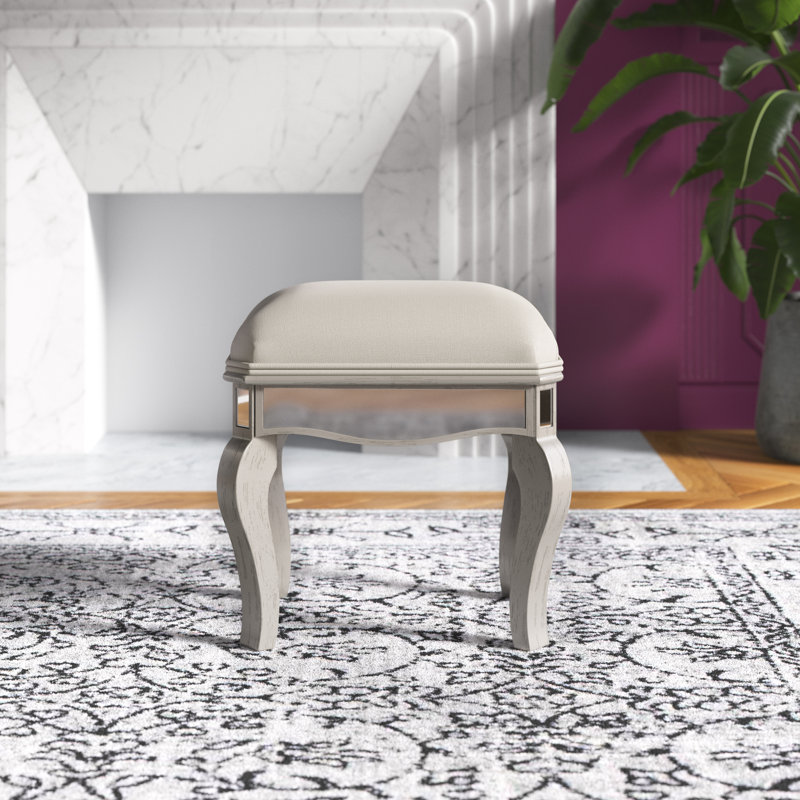 Solid + Manufactured Wood Accent Stool