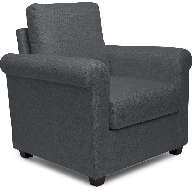 Lewis Upholstered Club Chair, Gray