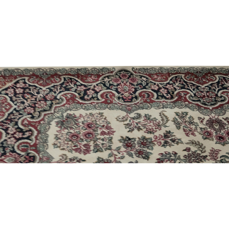 Tapis noué à la main de haute qualité Irovy / rouille / vert / noir