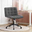 Chaise de bureau avec roulettes, chaise de bureau sans accoudoirs avec support lombaire, chaise d'ordinateur pivotante à 360 °-1763472708-1763472707