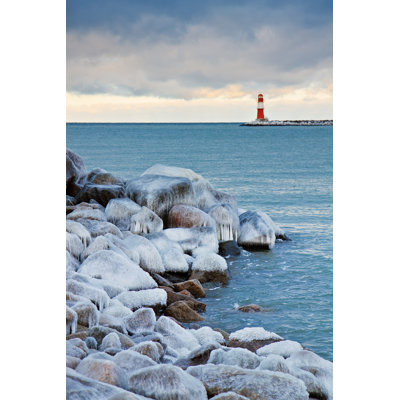 Bobbitt Winter On The Shore by RicoK69 - Wrapped Canvas Print