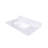 37 Inch Marble Vanity Top, White Vanity Top with 3 Pre-drilled Faucet Holes, Bathroom Vanity Top with Undermount Rectangular Middle Sink and 4" Height Backsplash-1366004531-1366004528
