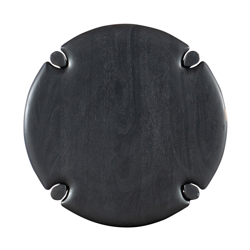 Harlow Solid Wood End Table, Black