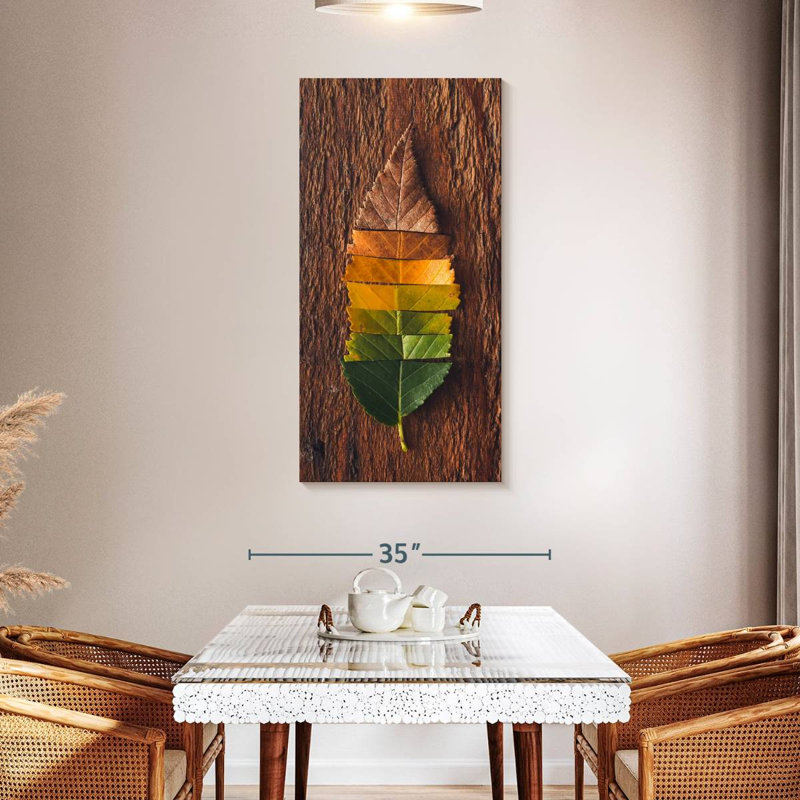 Couleurs de feuilles d'automne, H 48 po x l 24 po