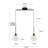 Concow 2 - Light Dimmable Black Kitchen Island Pendant