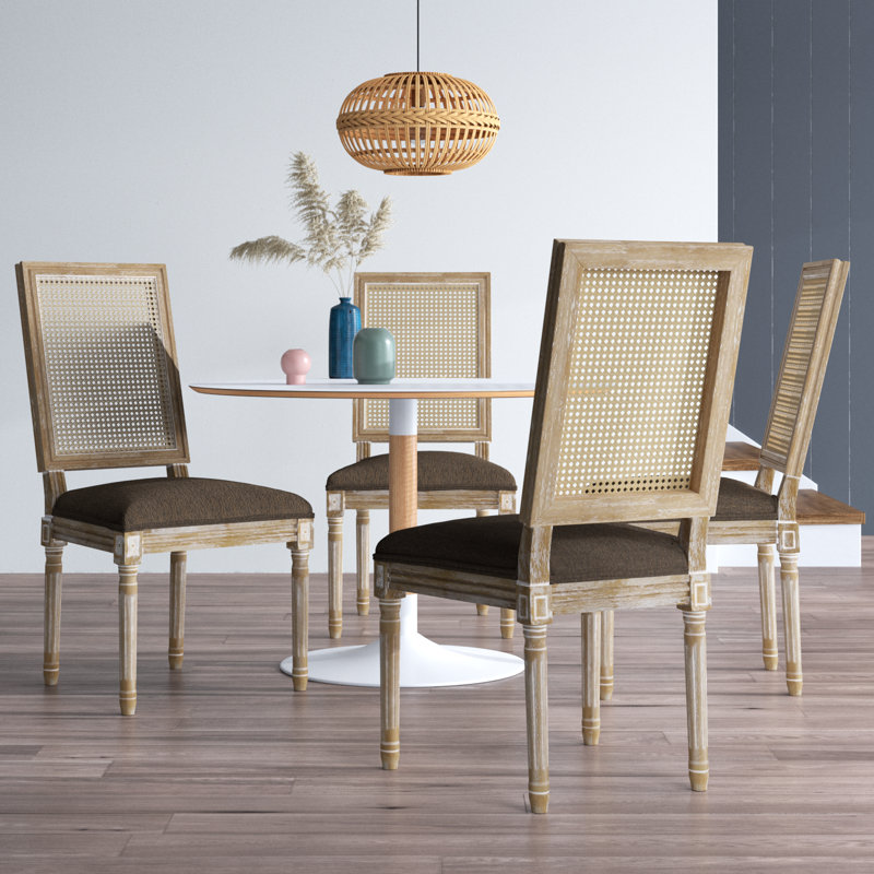 Chaise de salle à manger, Brun, Natural, 2