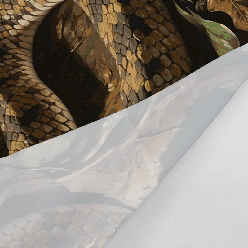 Tapisserie murale Wildlife Gaboon Viper, 68 po x 80 po