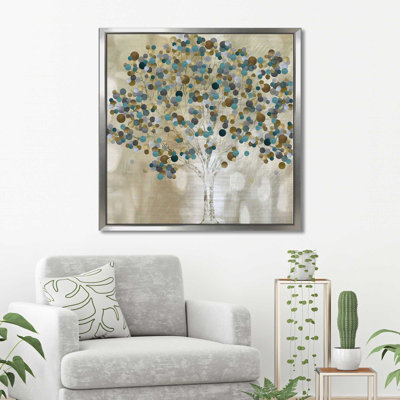 «A Teal Tree (Square)» par Katrina Craven, reproduction