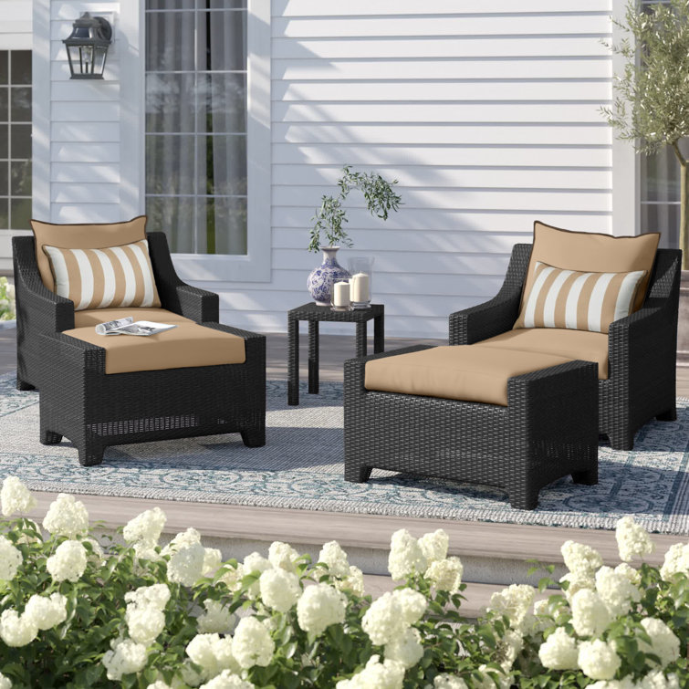 Mifflin 2 - Person Patio Conversation Sets with Cushions