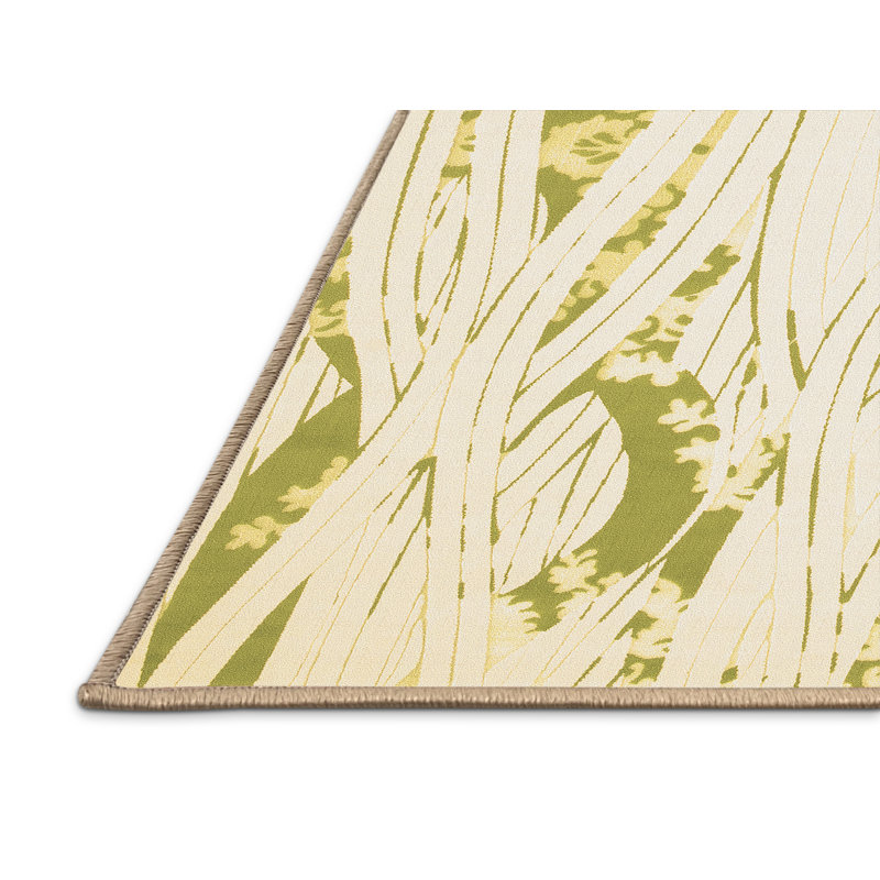 Tapis brun contemporain lavable à la machine 258, Rectangle 2 pi x 3 pi