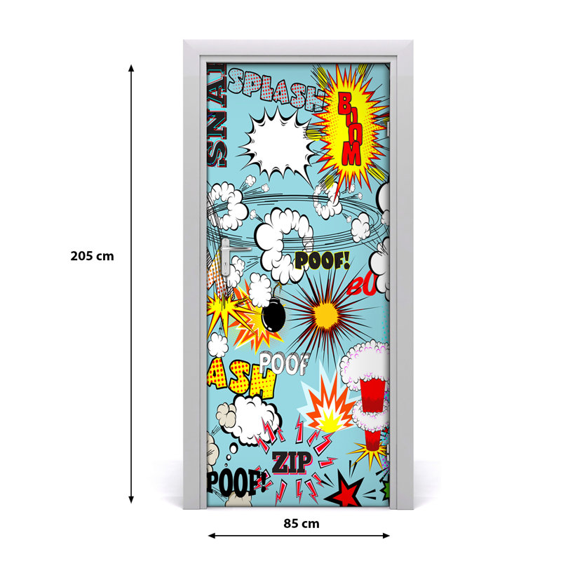 Comic Door Decal