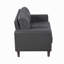 Canapé confortable à dossier rembourré en similicuir gris foncé Modern-559899526-559899522-559899520