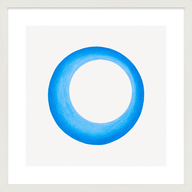 Torus 2 par Katy Montica - reproduction de cadre photo, H 16 po x l 16 po x P 1,25 po, Blanc