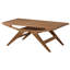 Solid Wood Cross Legs Coffee Table