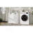 Two-Compartment Tilt-Out Laundry Sorter Cabinet-White