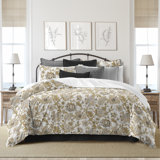 Bronte Gold Cotton Duvet Cover Set