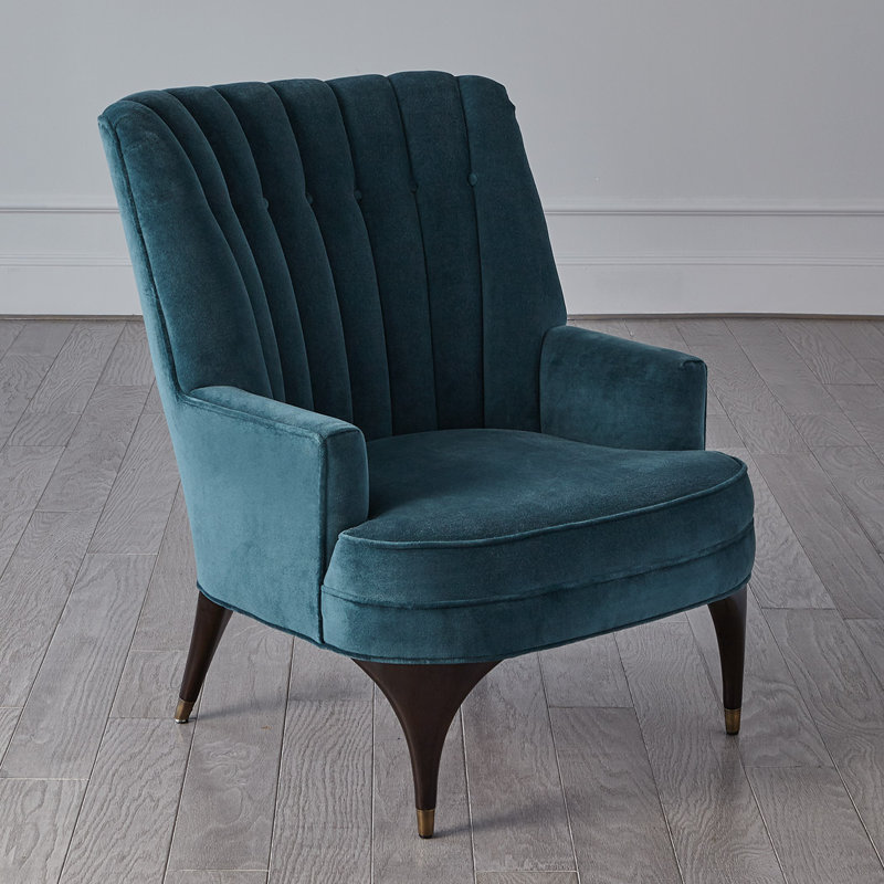 Méridienne en velours 28,5 po Duncan, Velours libellule