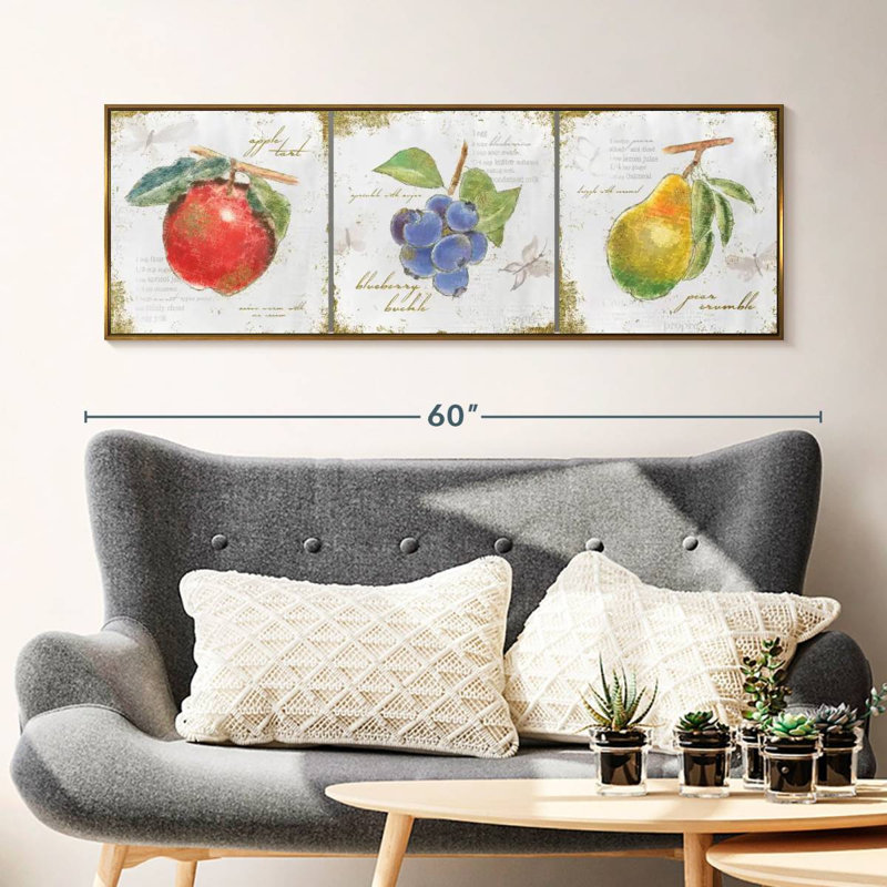 Trésors de jardin I, 49" X 17", Floating Frame Gold