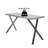 Tirina Metal Base Writing Desk